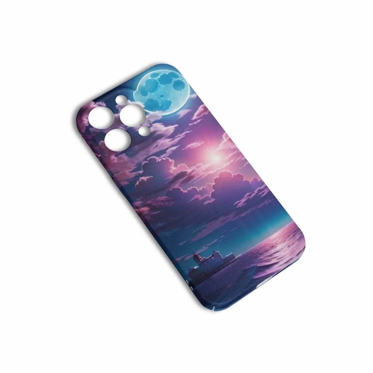 iPhone 15 Purple Sunset Phone Case Stylish Protection for Your Device - Iron Phoenix GHG