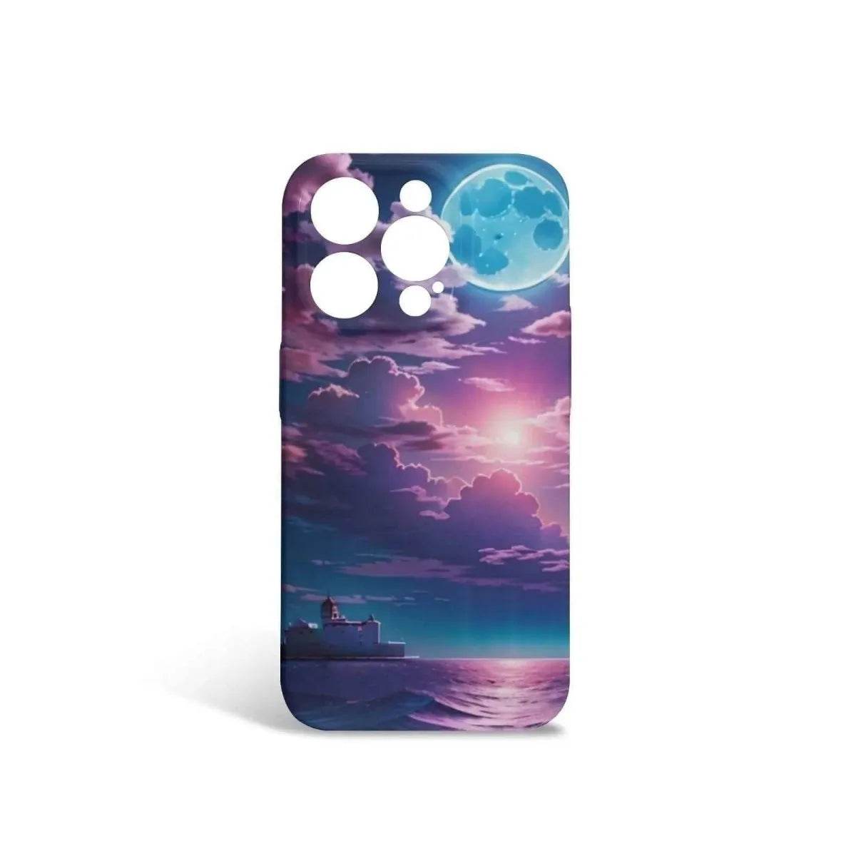 iPhone 15 Purple Sunset Phone Case Stylish Protection for Your Device - Iron Phoenix GHG