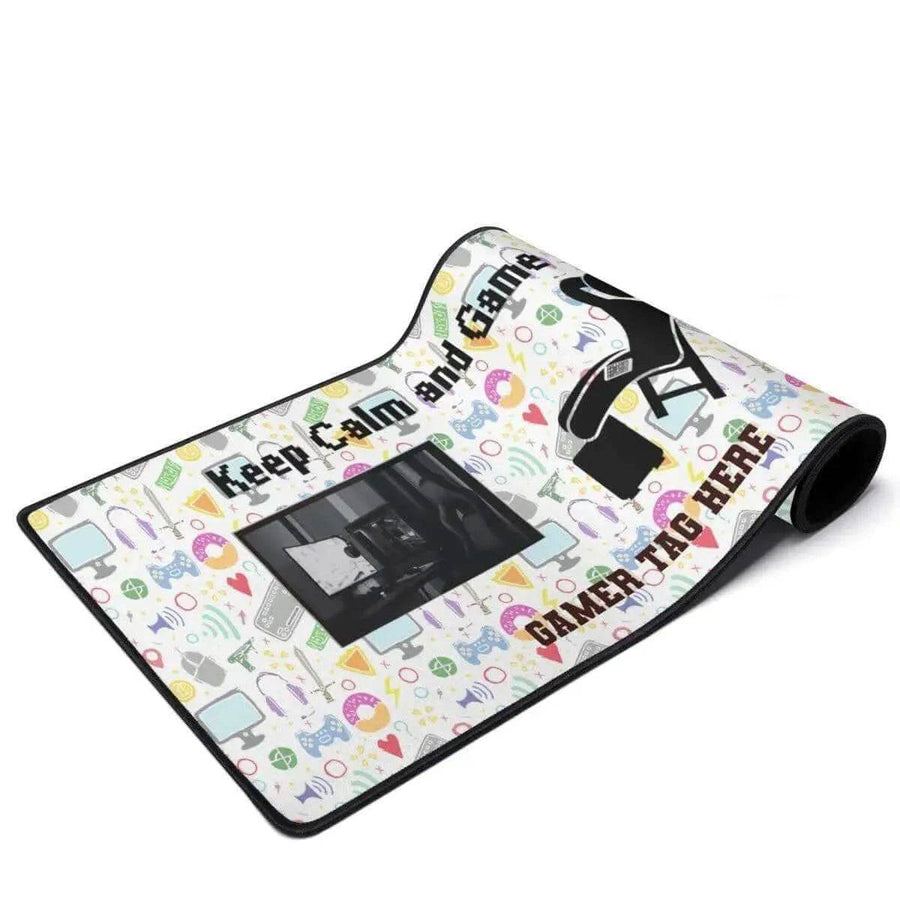 Keep Calm Gaming Desk Mat | Personalized Gamer Mouse Pad - Iron Phoenix GHG