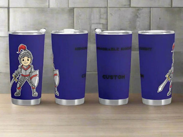 Customizable Knight Travel Mug (20oz)| Iron Phoenix GHG - Iron Phoenix GHG