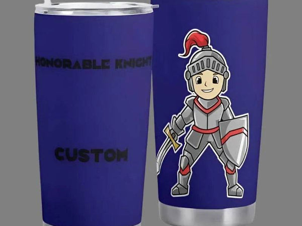 Customizable Knight Travel Mug (20oz)| Iron Phoenix GHG - Iron Phoenix GHG