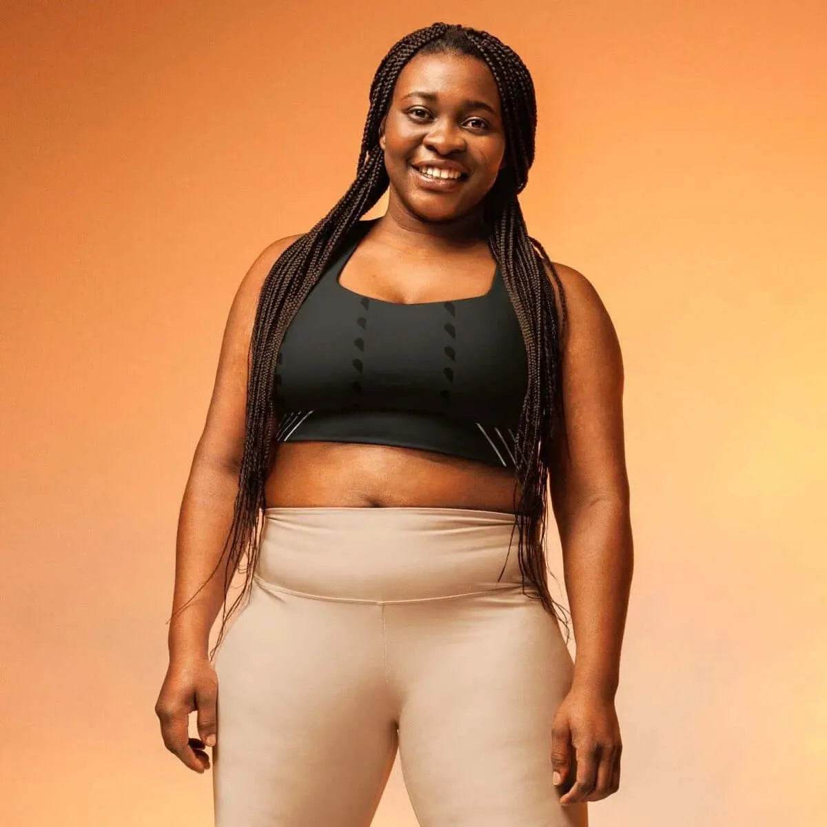 Longline Sports Bra - Supportive & Comfortable Fit - Iron Phoenix GHG