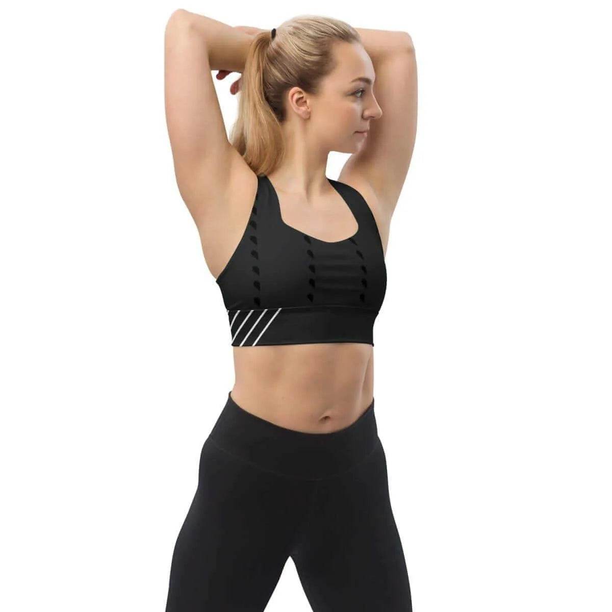 Longline Sports Bra - Supportive & Comfortable Fit - Iron Phoenix GHG