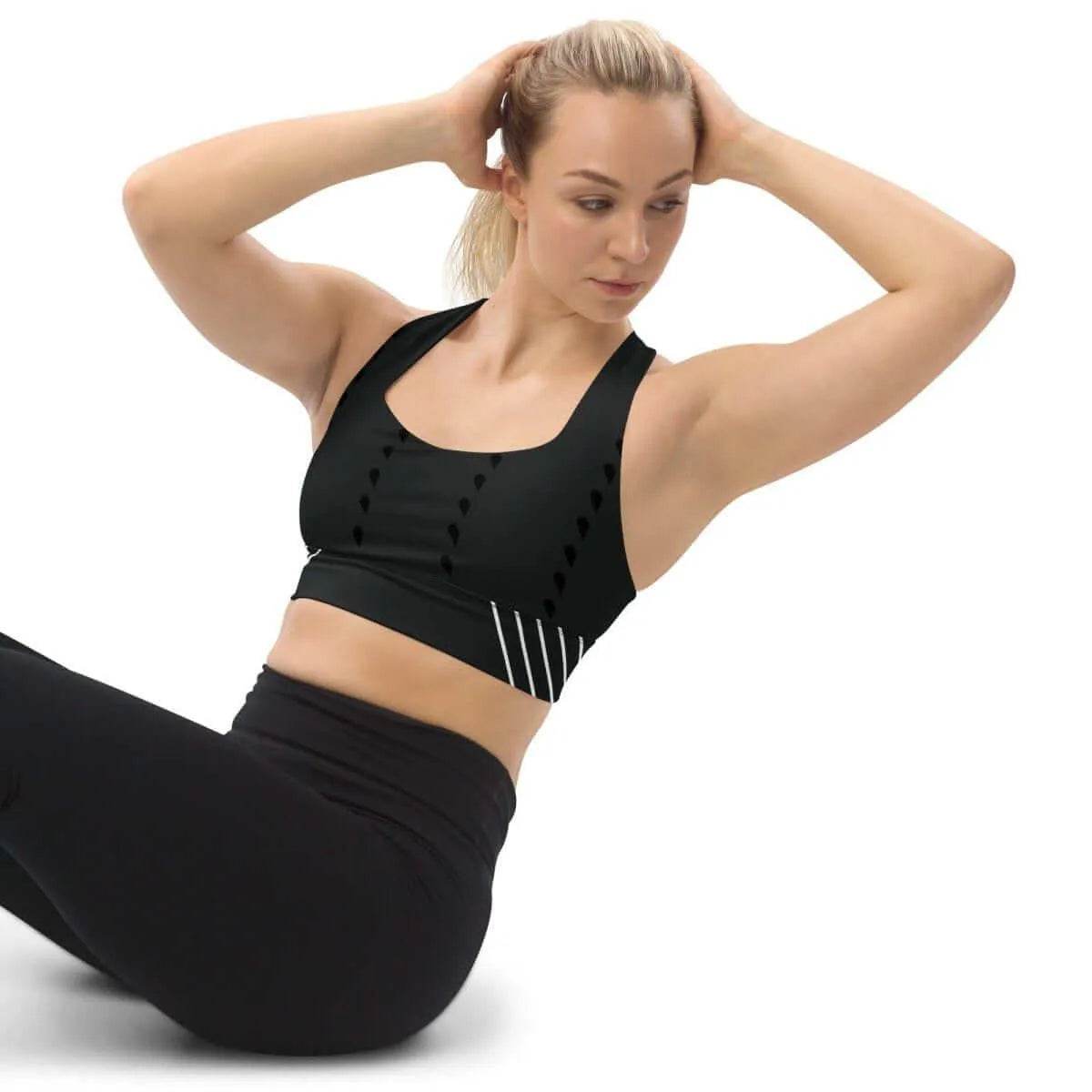 Longline Sports Bra - Supportive & Comfortable Fit - Iron Phoenix GHG