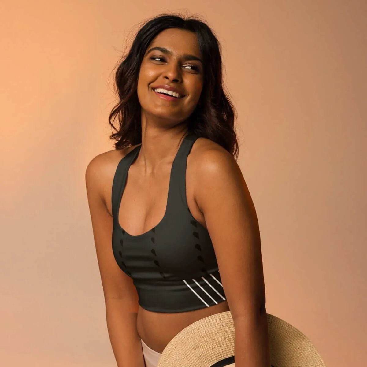 Longline Sports Bra - Supportive & Comfortable Fit - Iron Phoenix GHG