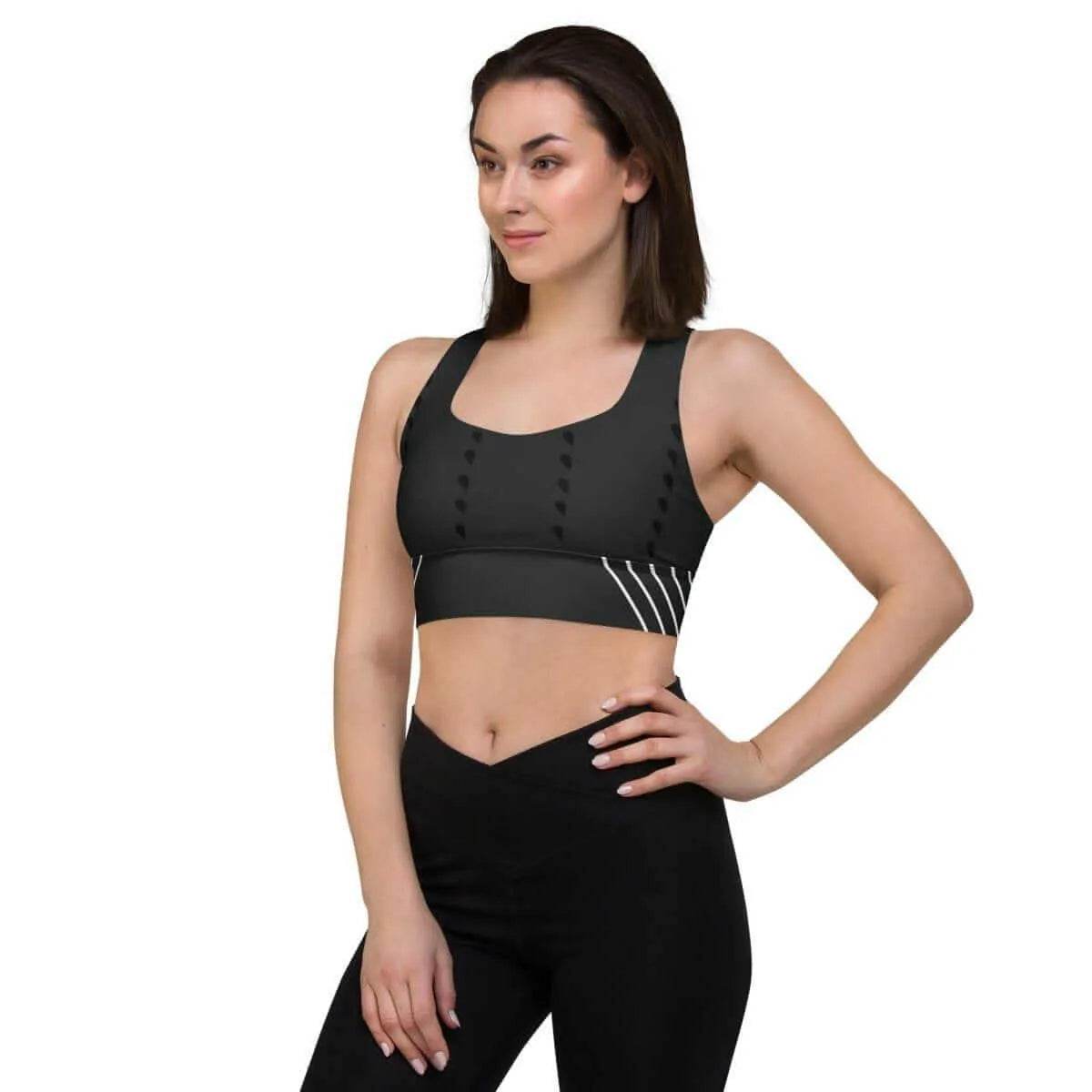 Longline Sports Bra - Supportive & Comfortable Fit - Iron Phoenix GHG