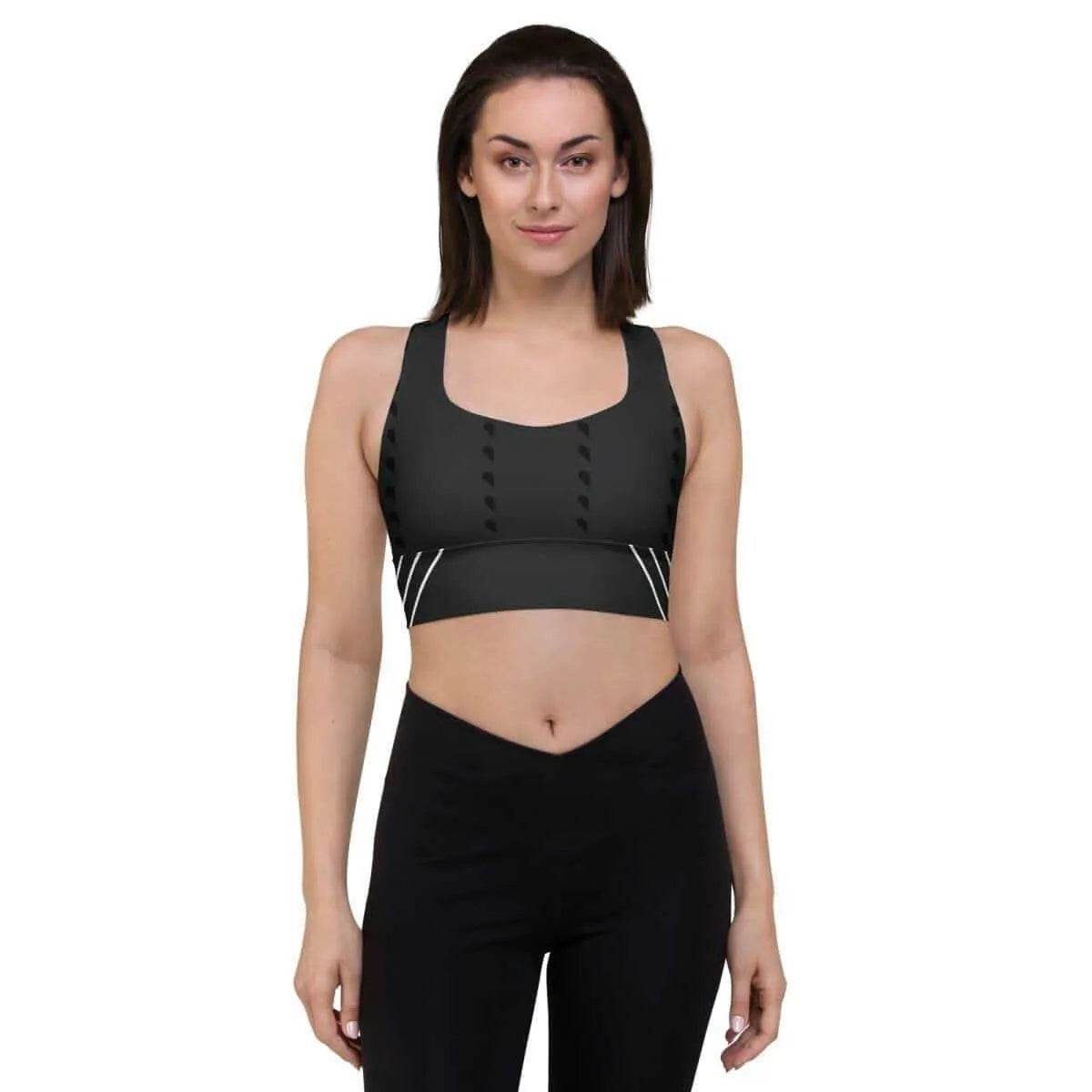 Longline Sports Bra - Supportive & Comfortable Fit - Iron Phoenix GHG