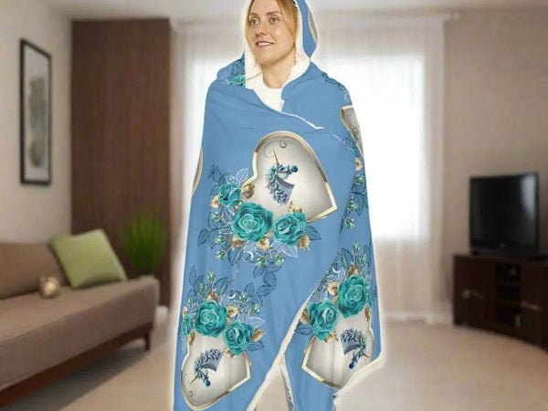 Unicorn Snuggle Blanket | Cozy Hooded Throw - Iron Phoenix GHG