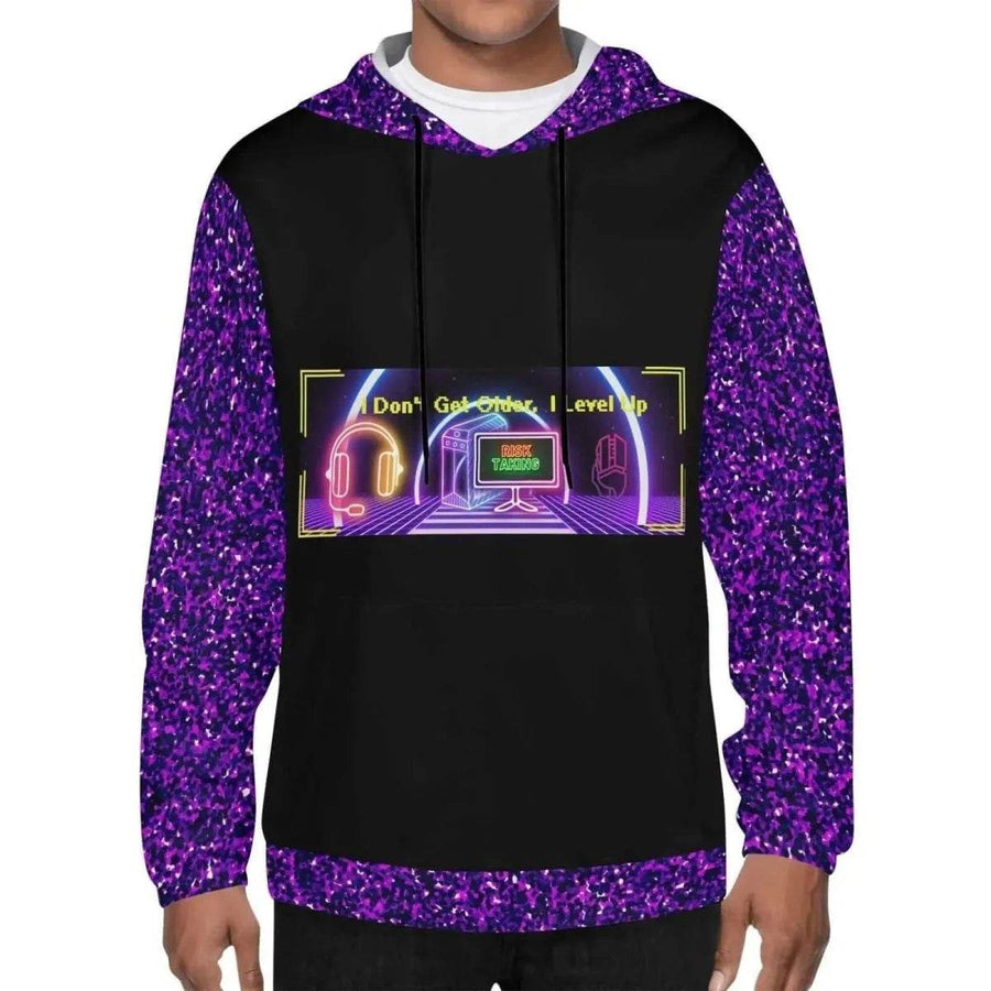 "Level Up" Gamer Hoodie (Glitter) - Iron Phoenix GHG