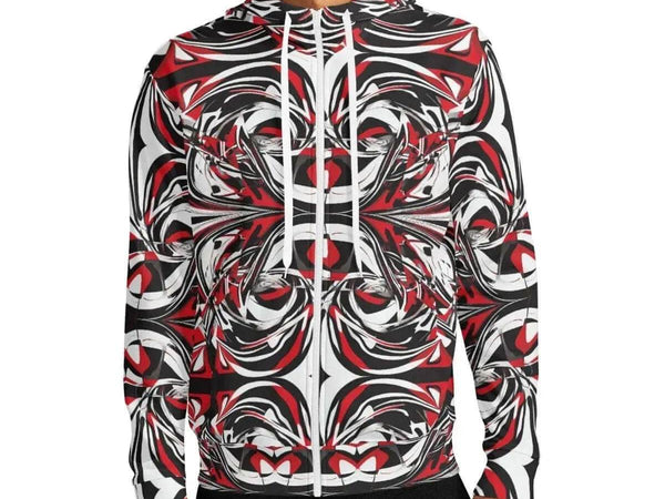 "Abstract Fury" Women's Hoodie |Shadowseeker | Iron Phoenix - Iron Phoenix GHG