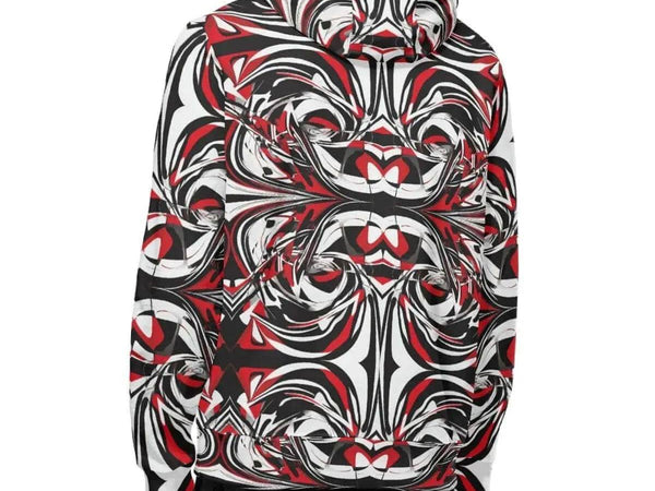 "Abstract Fury" Women's Hoodie |Shadowseeker | Iron Phoenix - Iron Phoenix GHG