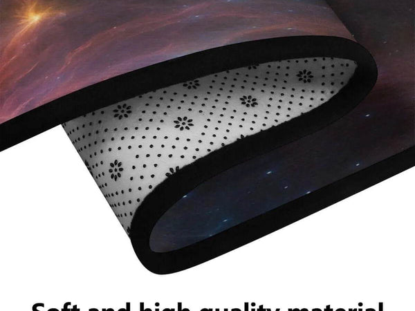 Black Celestial Rug | Starry Night Sky Home Decor - Iron Phoenix GHG