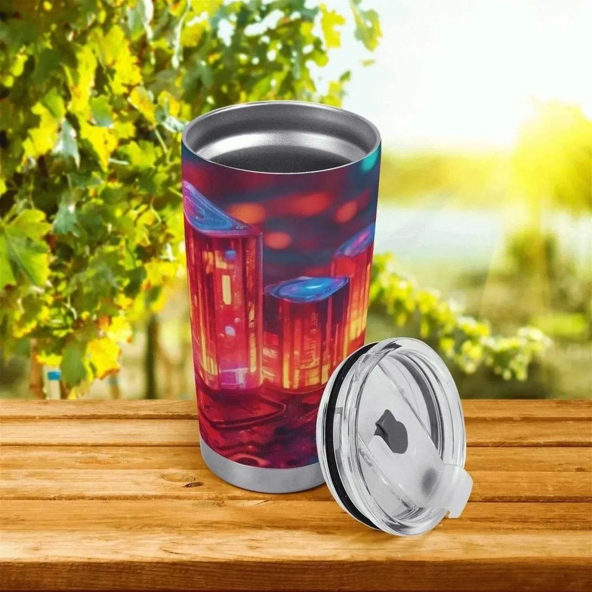 Neon Nights Tumbler - Gaming, Sports & Calm Comfort - Iron Phoenix GHG