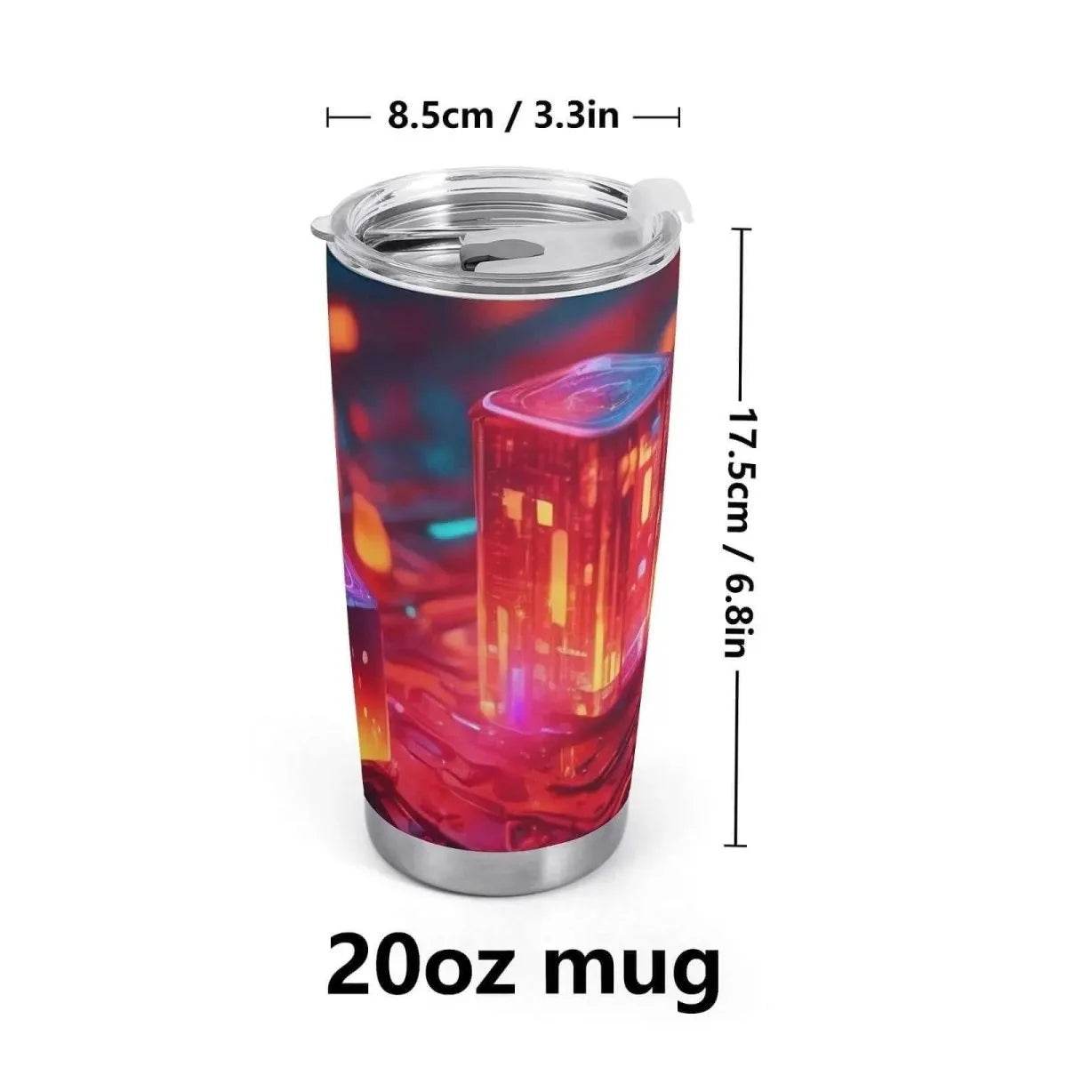 Neon Nights Tumbler - Gaming, Sports & Calm Comfort - Iron Phoenix GHG
