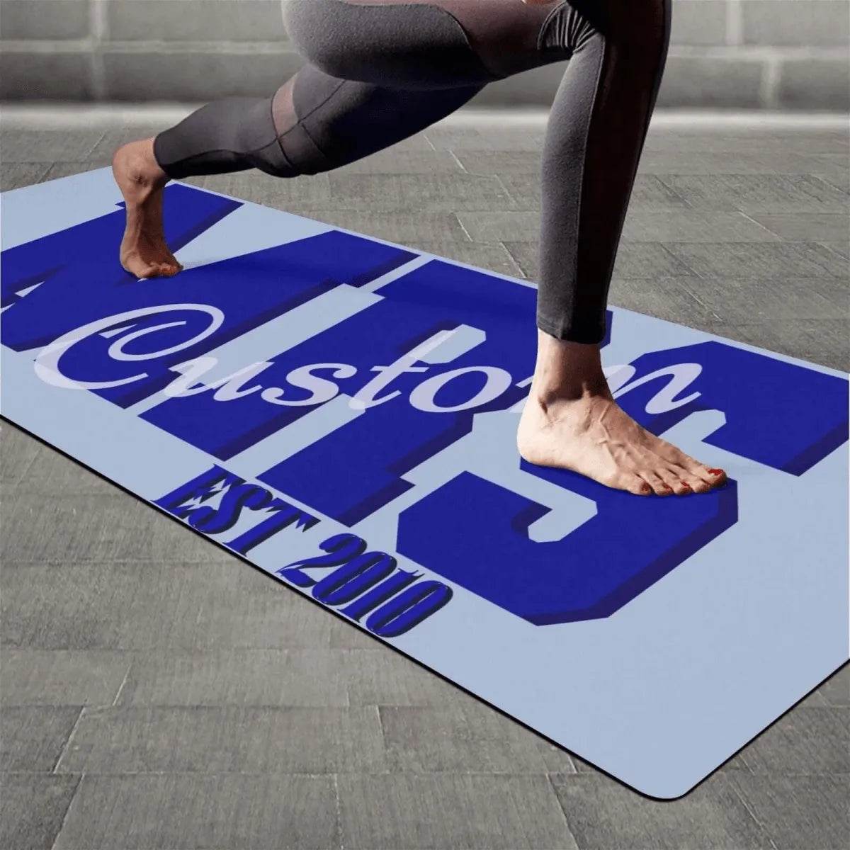 Personalized Love Story Yoga Mat - Iron Phoenix GHG