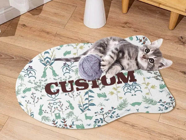 Personalized Pet Mat | Custom Name Dog and Cat Rug - Iron Phoenix GHG