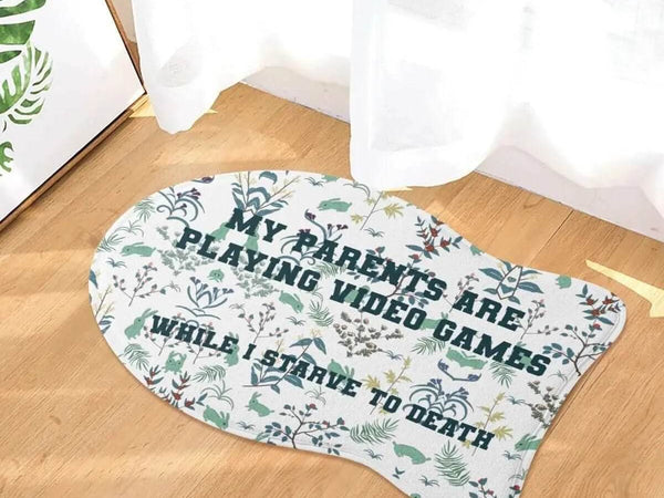 Funny Gamer Pet Mat | Sarcastic Dog and Cat Food Rug - Iron Phoenix GHG