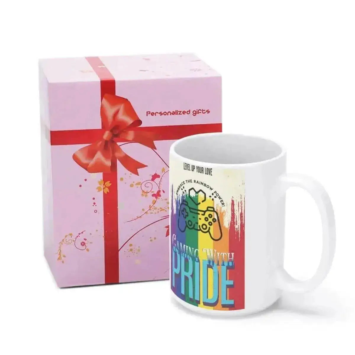 Pride in Gaming Mug - 15oz Sports, Gaming & Calm Joy - Iron Phoenix GHG