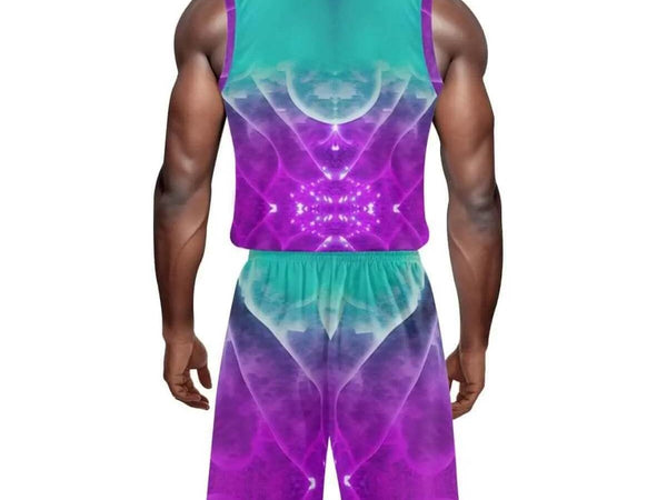 "Cosmic Cloud" Men's Athletic Short Set| Iron Phoenix GHG - Iron Phoenix GHG
