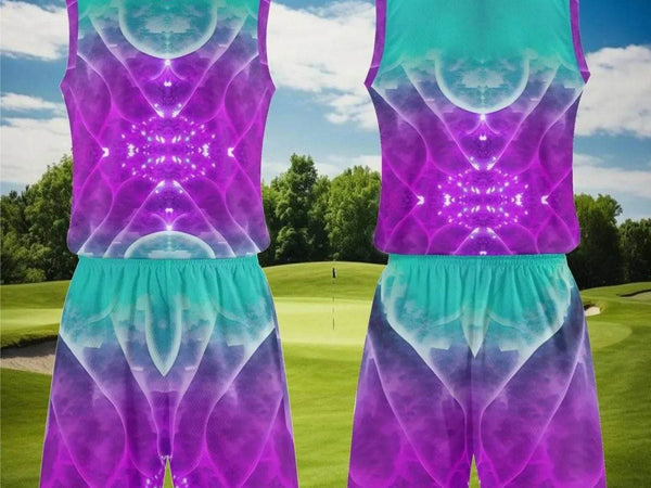 "Cosmic Cloud" Men's Athletic Short Set| Iron Phoenix GHG - Iron Phoenix GHG
