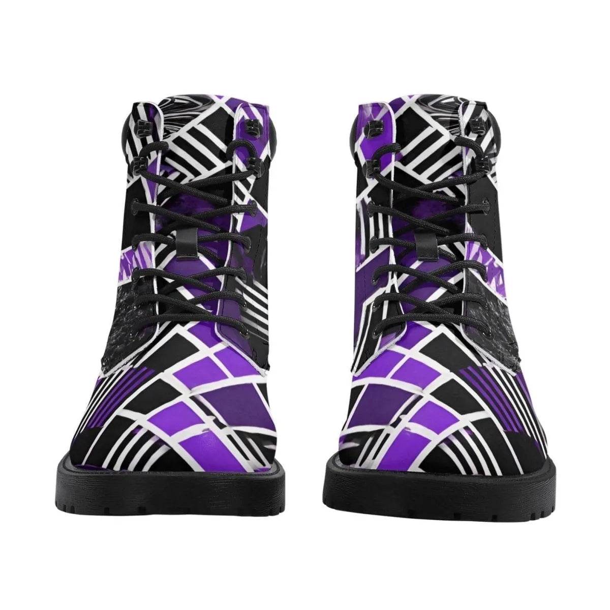 Purple Block Boots - Gaming, Sports & Calm Style - Iron Phoenix GHG