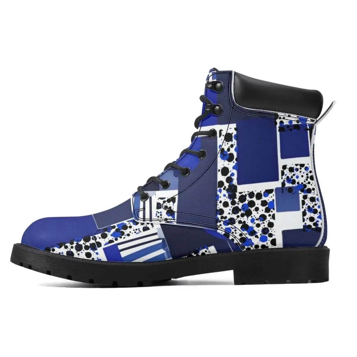 Purple Block Boots - Gaming, Sports & Calm Style - Iron Phoenix GHG