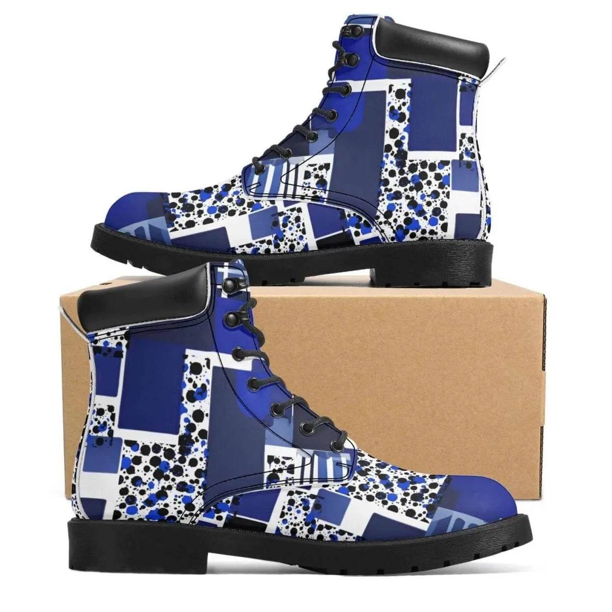 Purple Block Boots - Gaming, Sports & Calm Style - Iron Phoenix GHG