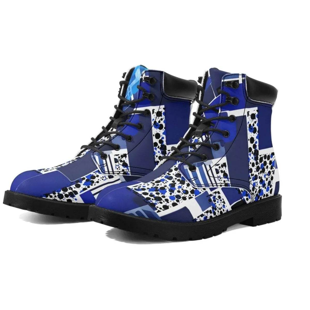 Purple Block Boots - Gaming, Sports & Calm Style - Iron Phoenix GHG