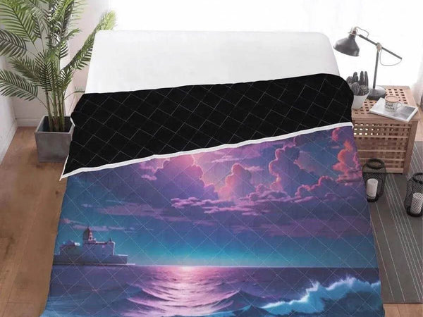 "Purple Sunset" Quilt Set by Shadowseeker | Iron Phoenix GHG - Iron Phoenix GHG