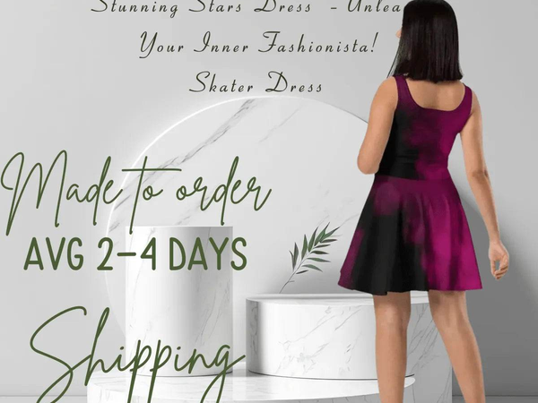 Purple Two-Tone Ombre Skater Dress| Iron Phoenix GHG - Iron Phoenix GHG