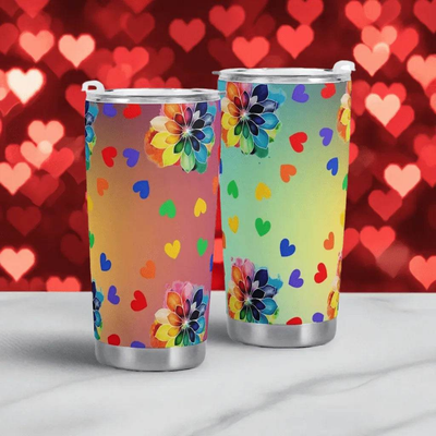 "Rainbow Cheer" Travel Mug (20oz)| Iron Phoenix GHG - Iron Phoenix GHG