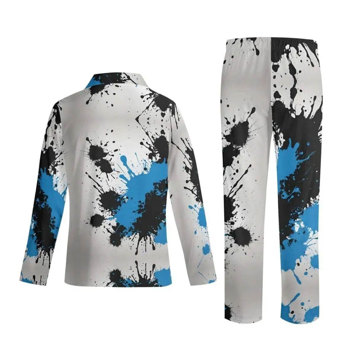 Retro Splatter Print Pajama Set - Cozy Fall - Iron Phoenix GHG