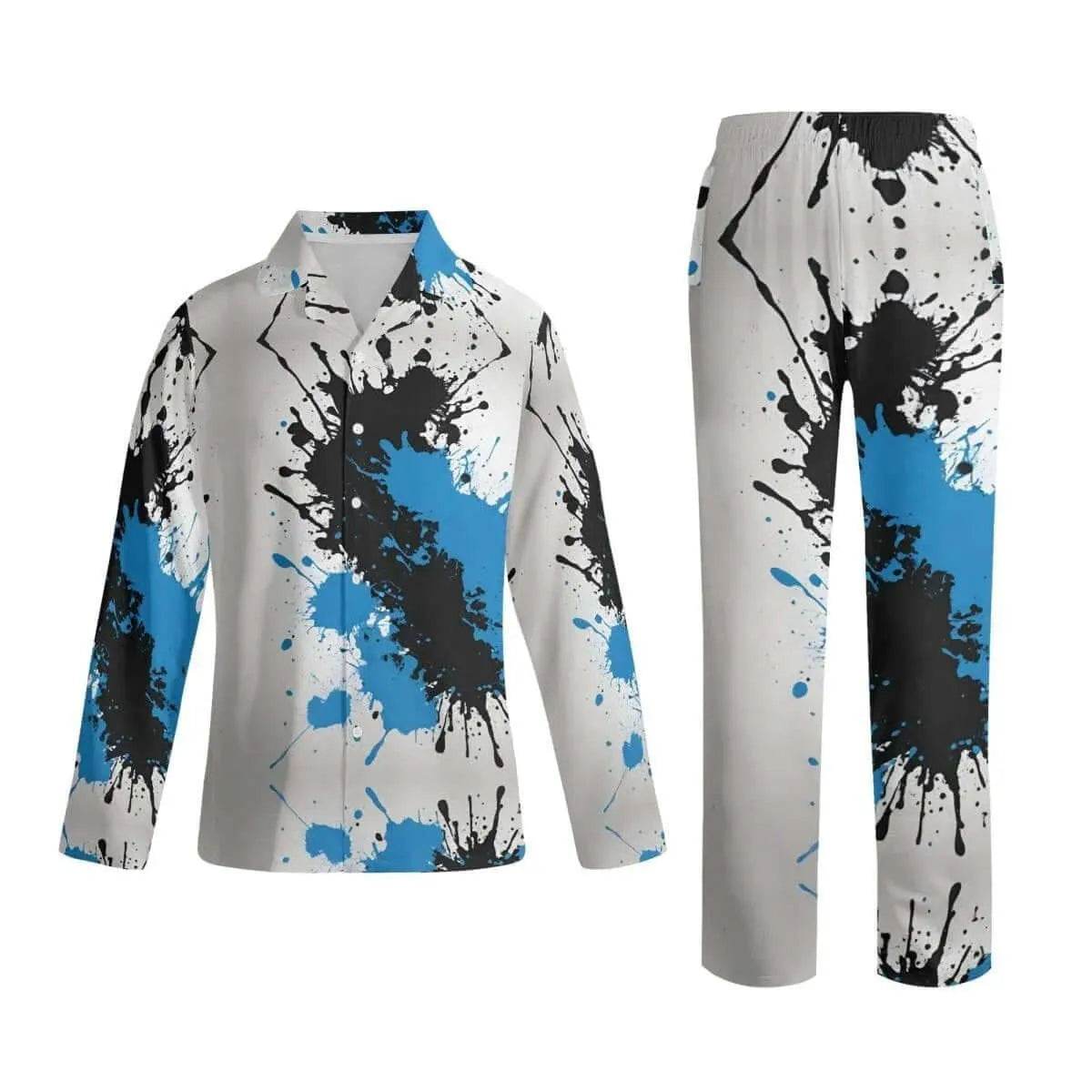 Retro Splatter Print Pajama Set - Cozy Fall - Iron Phoenix GHG