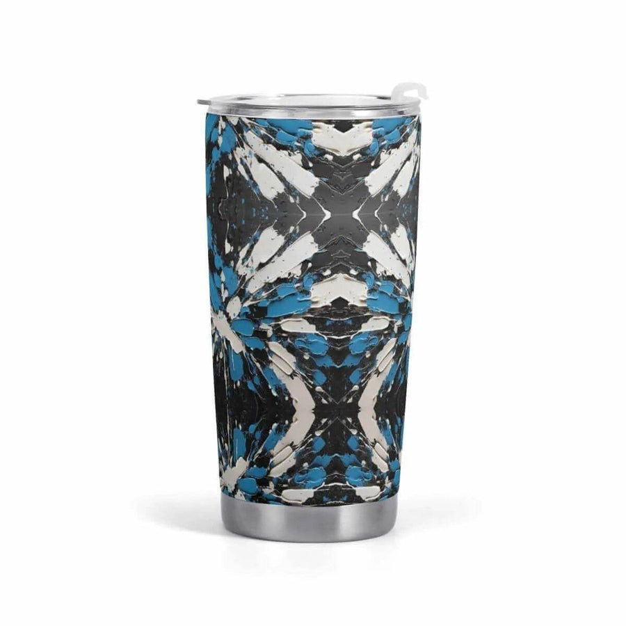 "Sapphire Noir" Abstract Tumbler | Iron Phoenix GHG - Iron Phoenix GHG