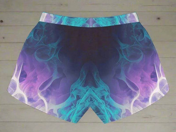"Cosmic Flame" Teal Athletic Shorts| Iron Phoenix GHG - Iron Phoenix GHG