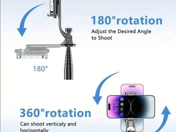 Selfie Stick Tripod - 76cm Extension, Wireless Remote, Eco-Friendly - Iron Phoenix GHG