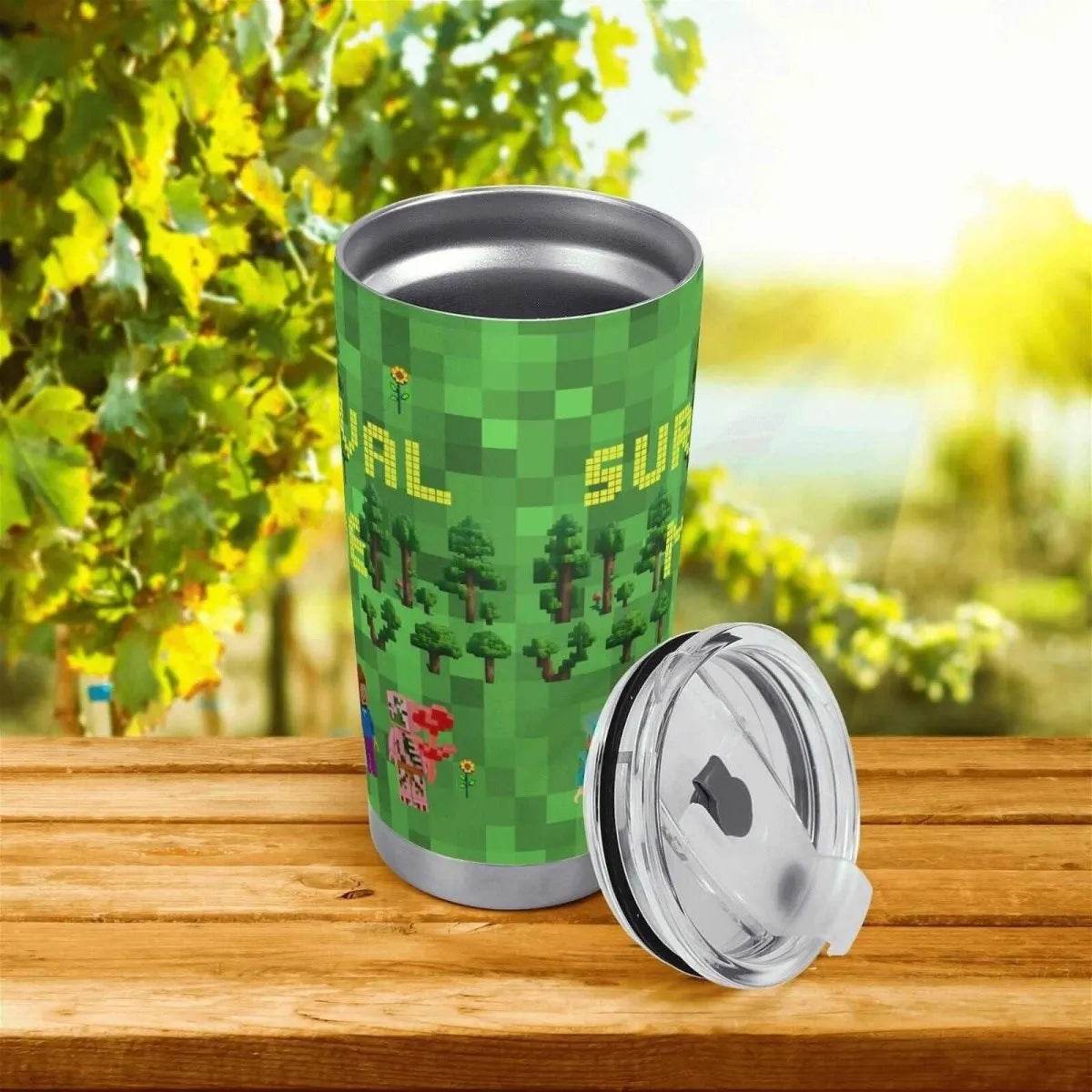 Travel Mug for Gamers - Survival Mode Car Cup Perfect Epic Gaming Gift - Iron Phoenix GHG