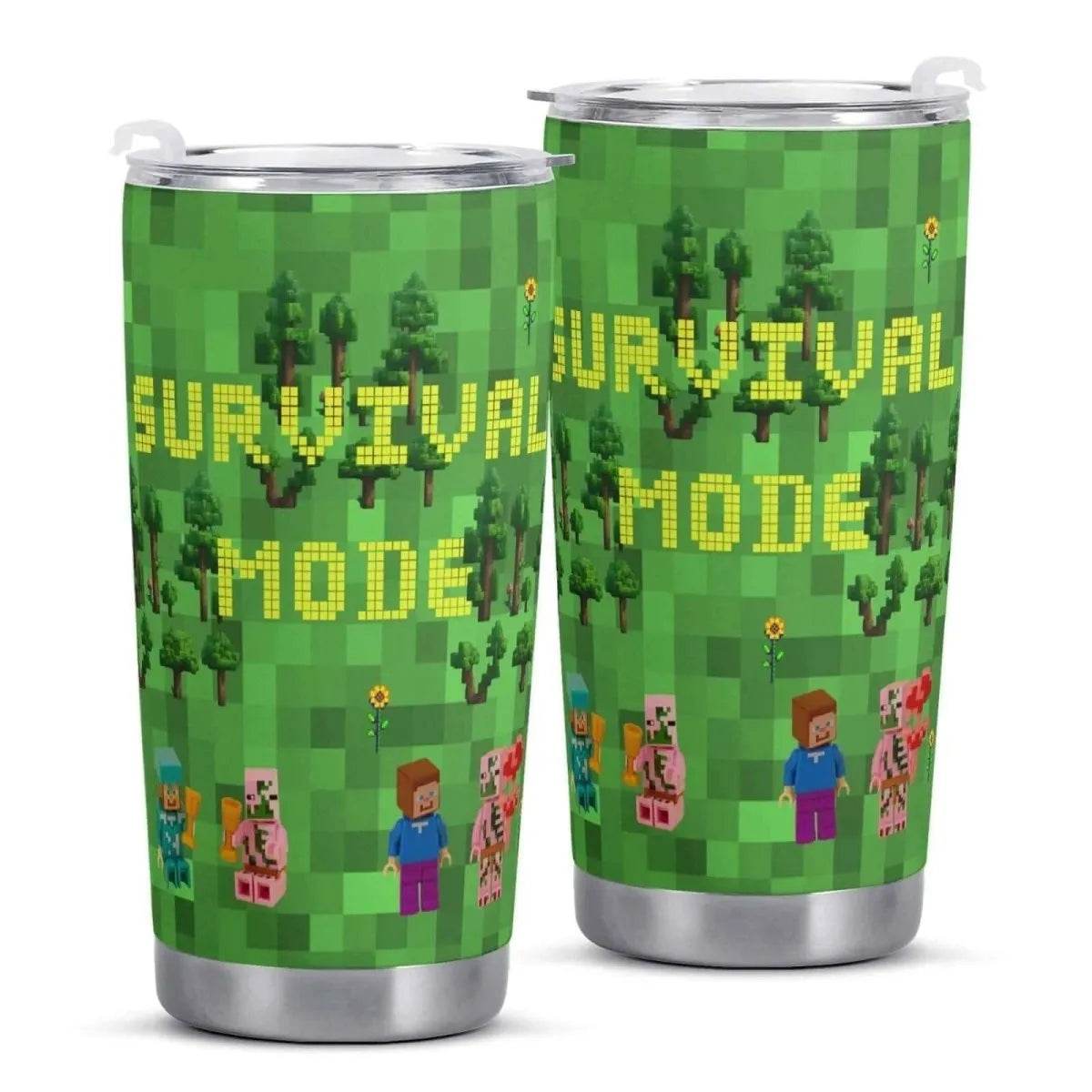 Travel Mug for Gamers - Survival Mode Car Cup Perfect Epic Gaming Gift - Iron Phoenix GHG