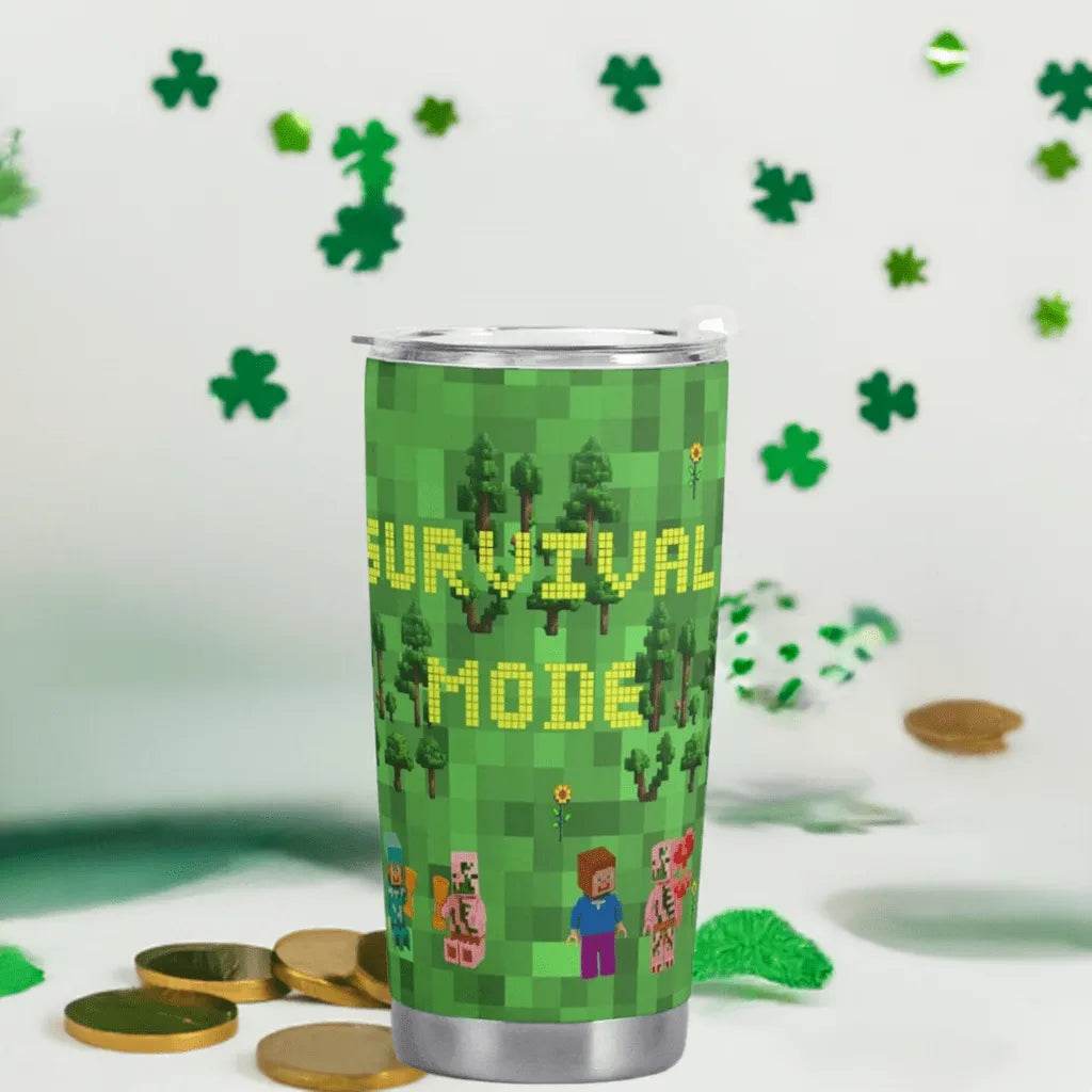 Travel Mug for Gamers - Survival Mode Car Cup Perfect Epic Gaming Gift - Iron Phoenix GHG