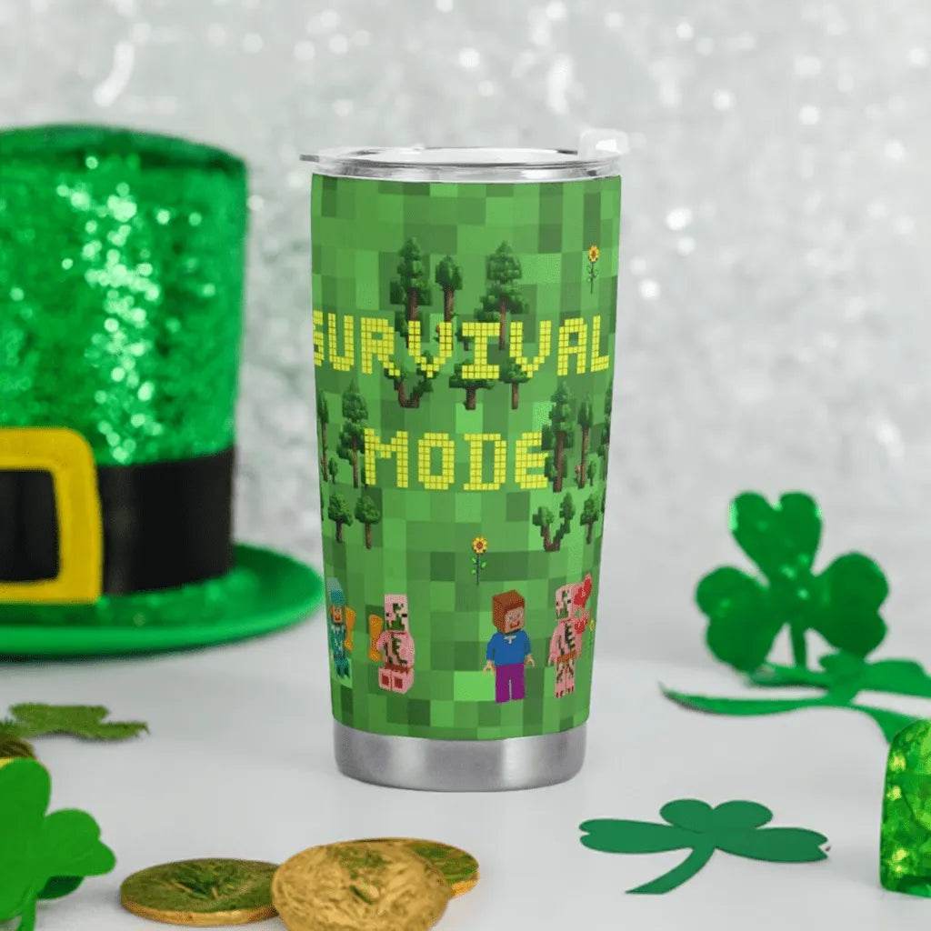 Travel Mug for Gamers - Survival Mode Car Cup Perfect Epic Gaming Gift - Iron Phoenix GHG