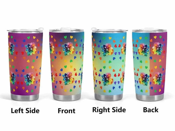 Vibrant Floral Insulated Car Cup | Iron Phoenix GHG - Iron Phoenix GHG