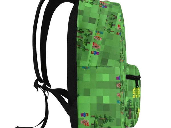 Survival Game Backpack | Pixel Block World School Bag - Iron Phoenix GHG