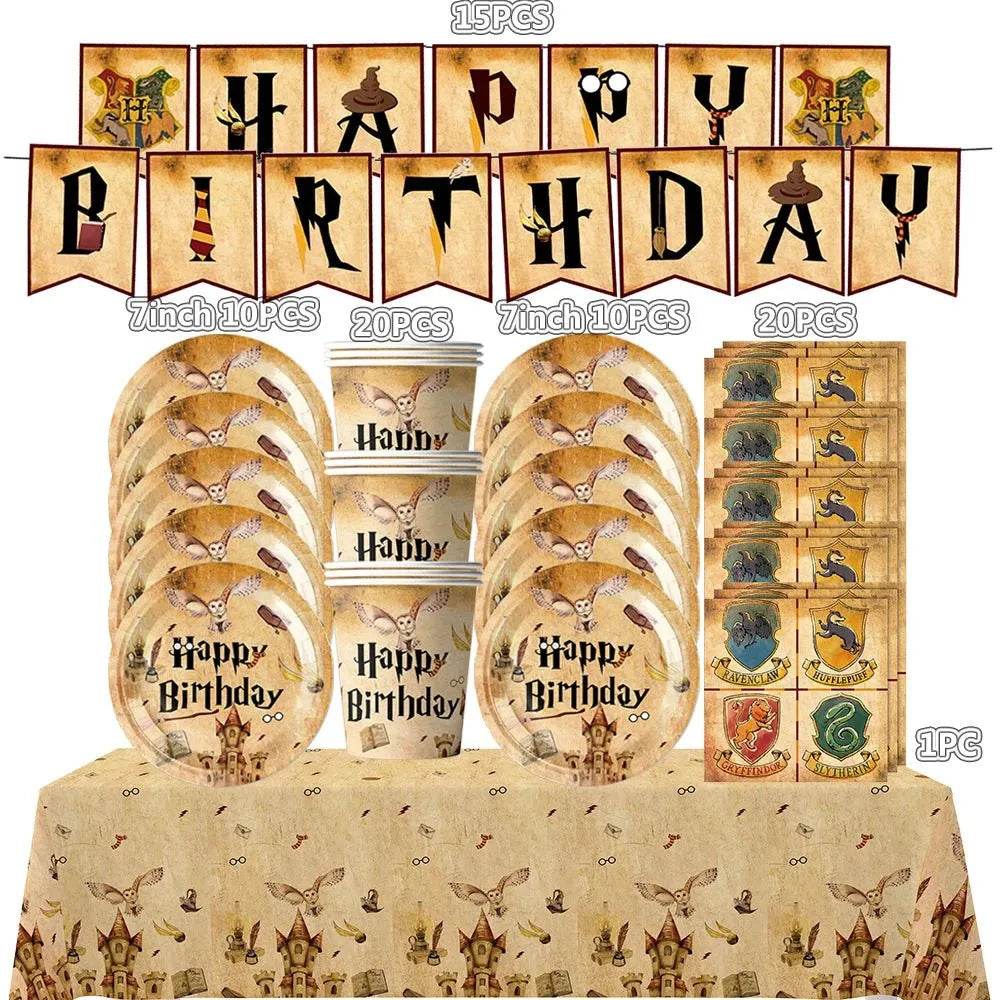 White Gold Party Tableware Set - Eco Gamer Birthday Gear - Iron Phoenix GHG