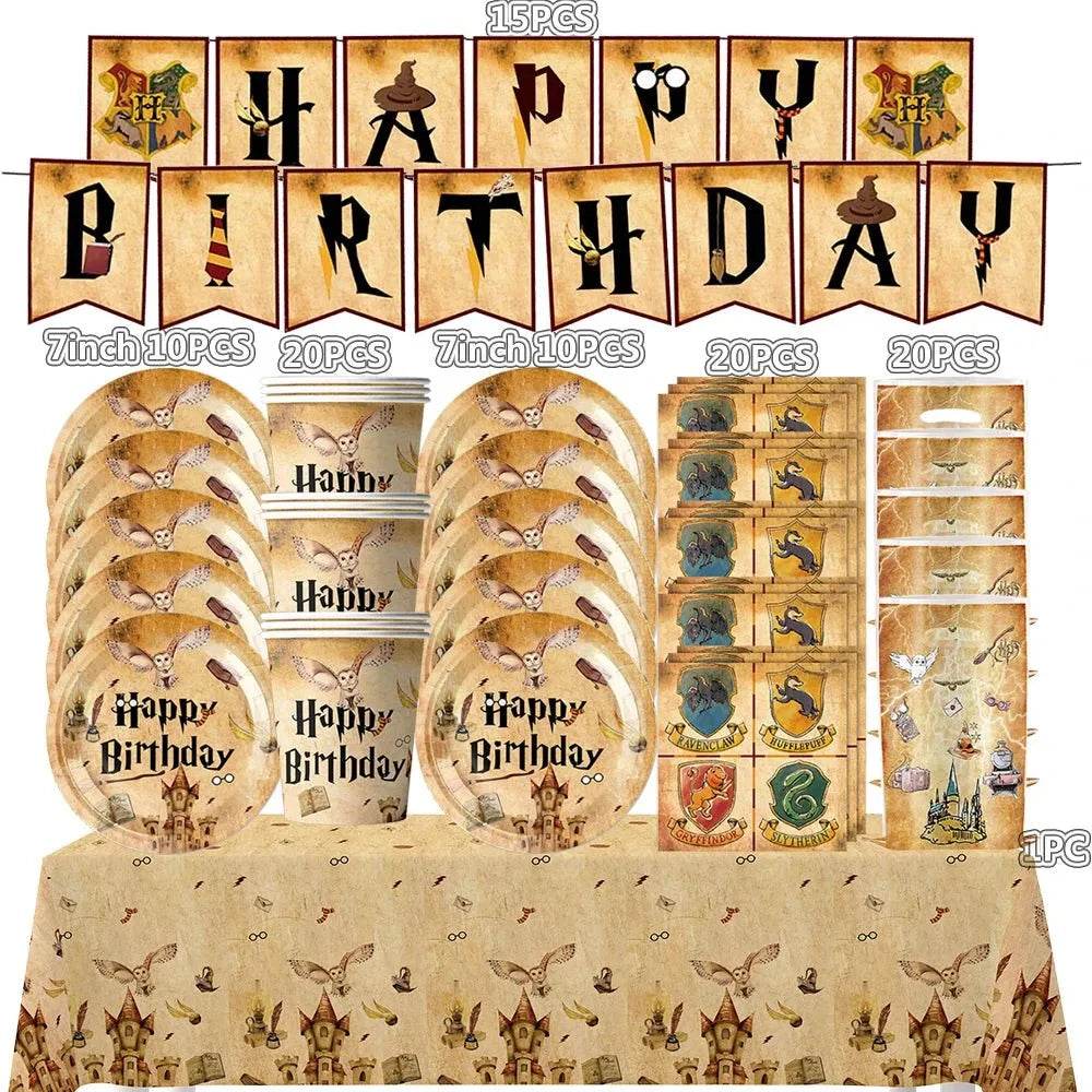 White Gold Party Tableware Set - Eco Gamer Birthday Gear - Iron Phoenix GHG