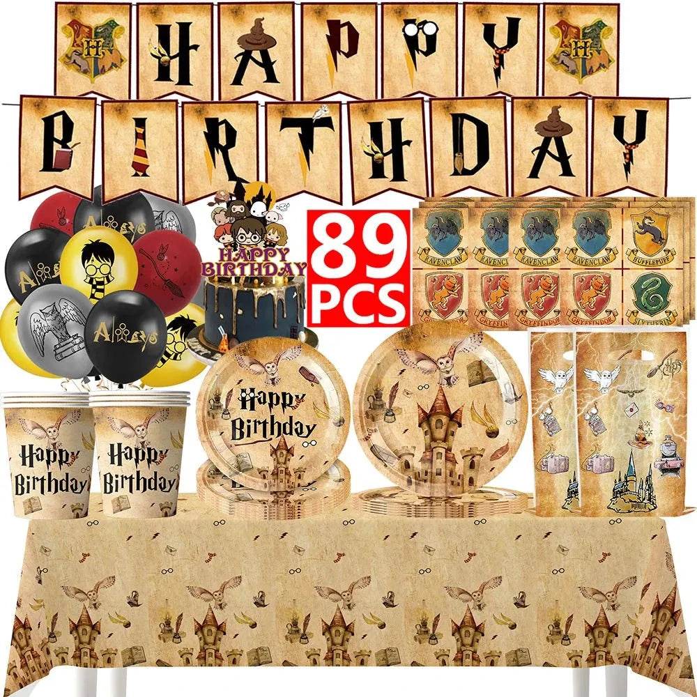 White Gold Party Tableware Set - Eco Gamer Birthday Gear - Iron Phoenix GHG