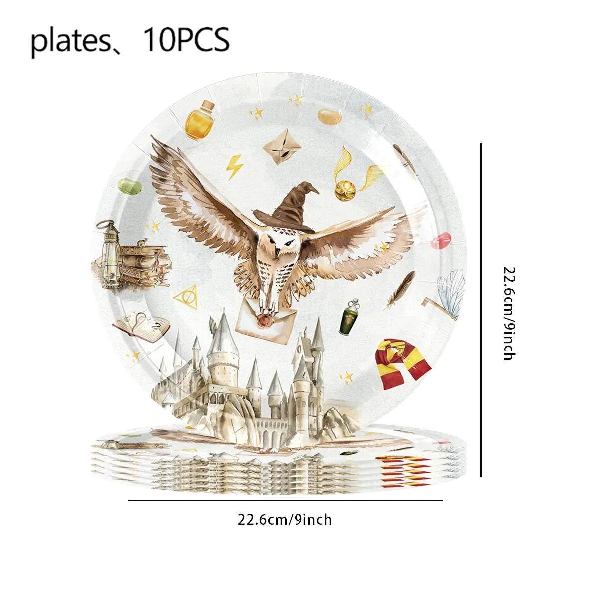 White Gold Party Tableware Set - Eco Gamer Birthday Gear - Iron Phoenix GHG