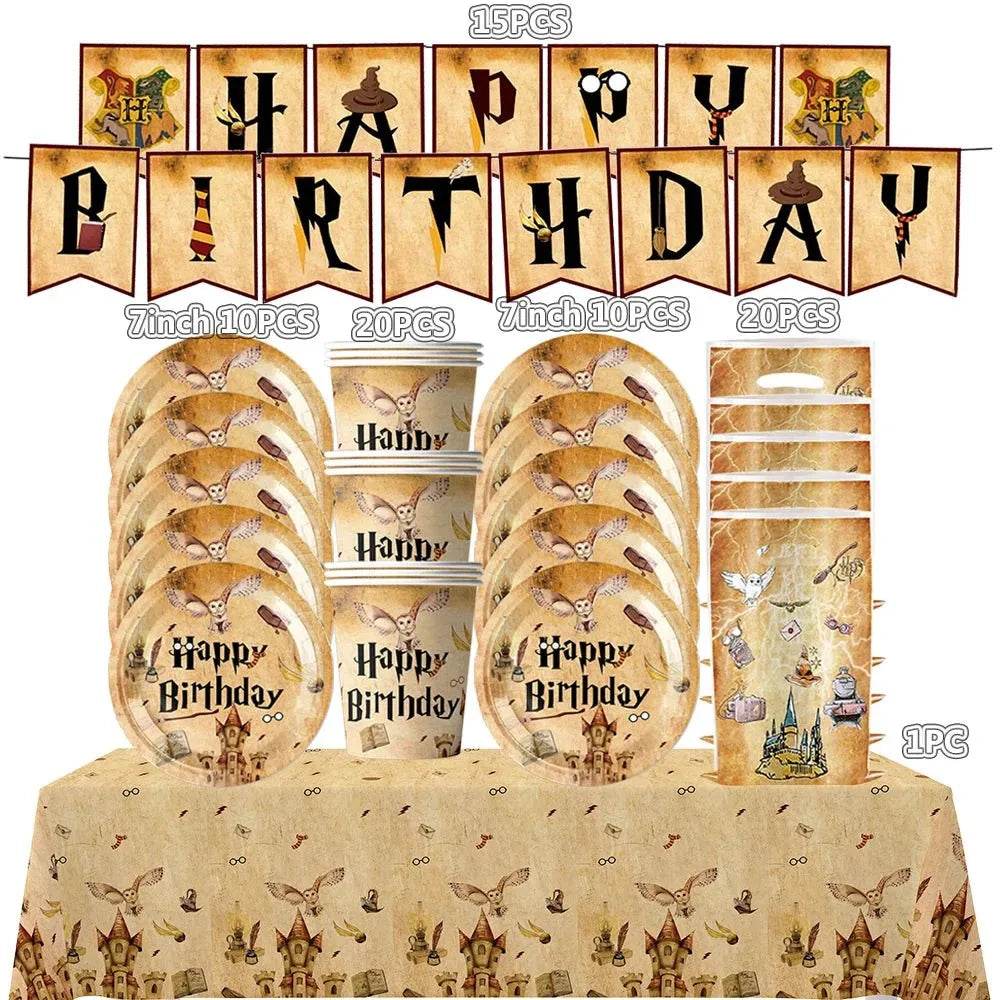 White Gold Party Tableware Set - Eco Gamer Birthday Gear - Iron Phoenix GHG