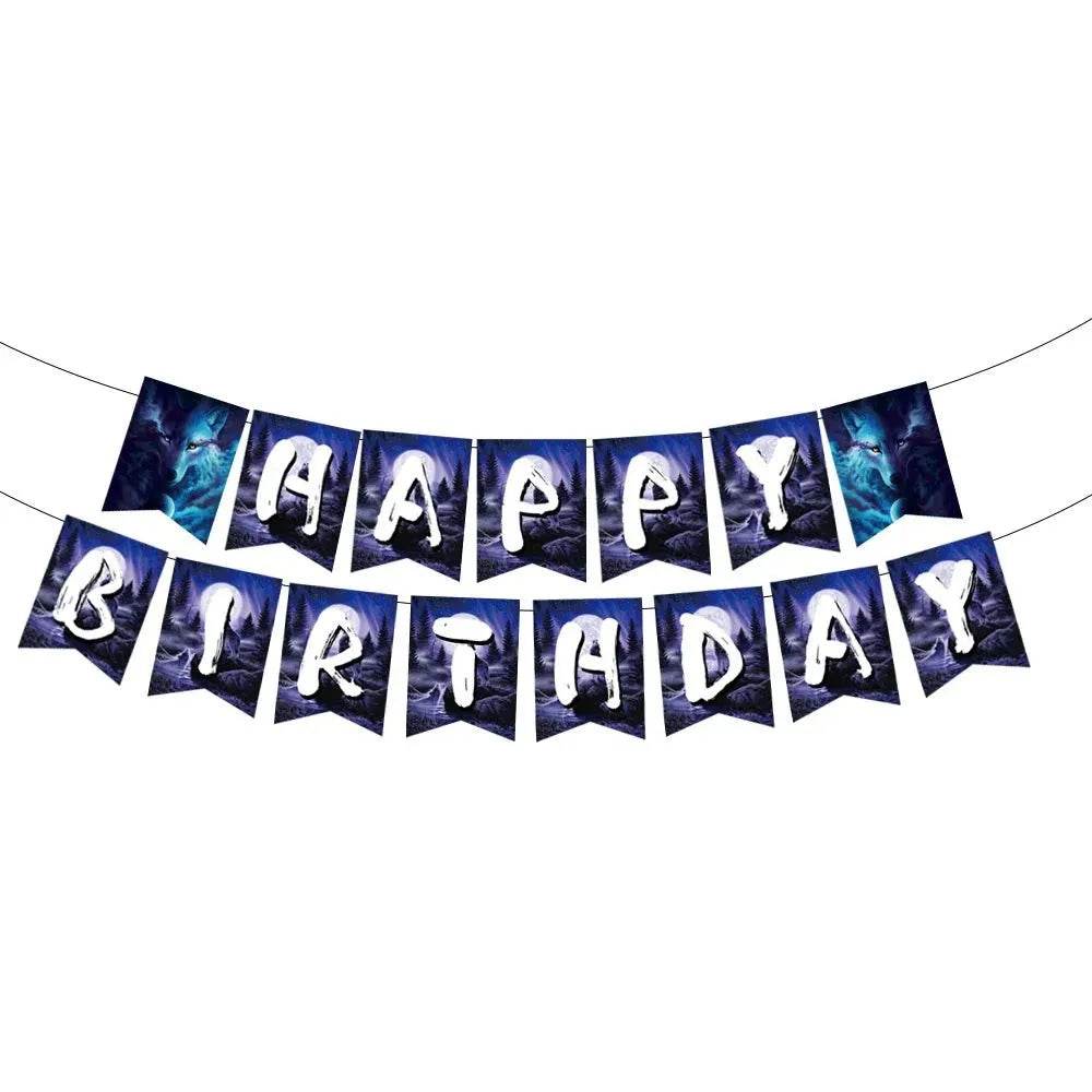 Wolf-Themed Partyware Set - Eco Gamer Party Gear - Iron Phoenix GHG