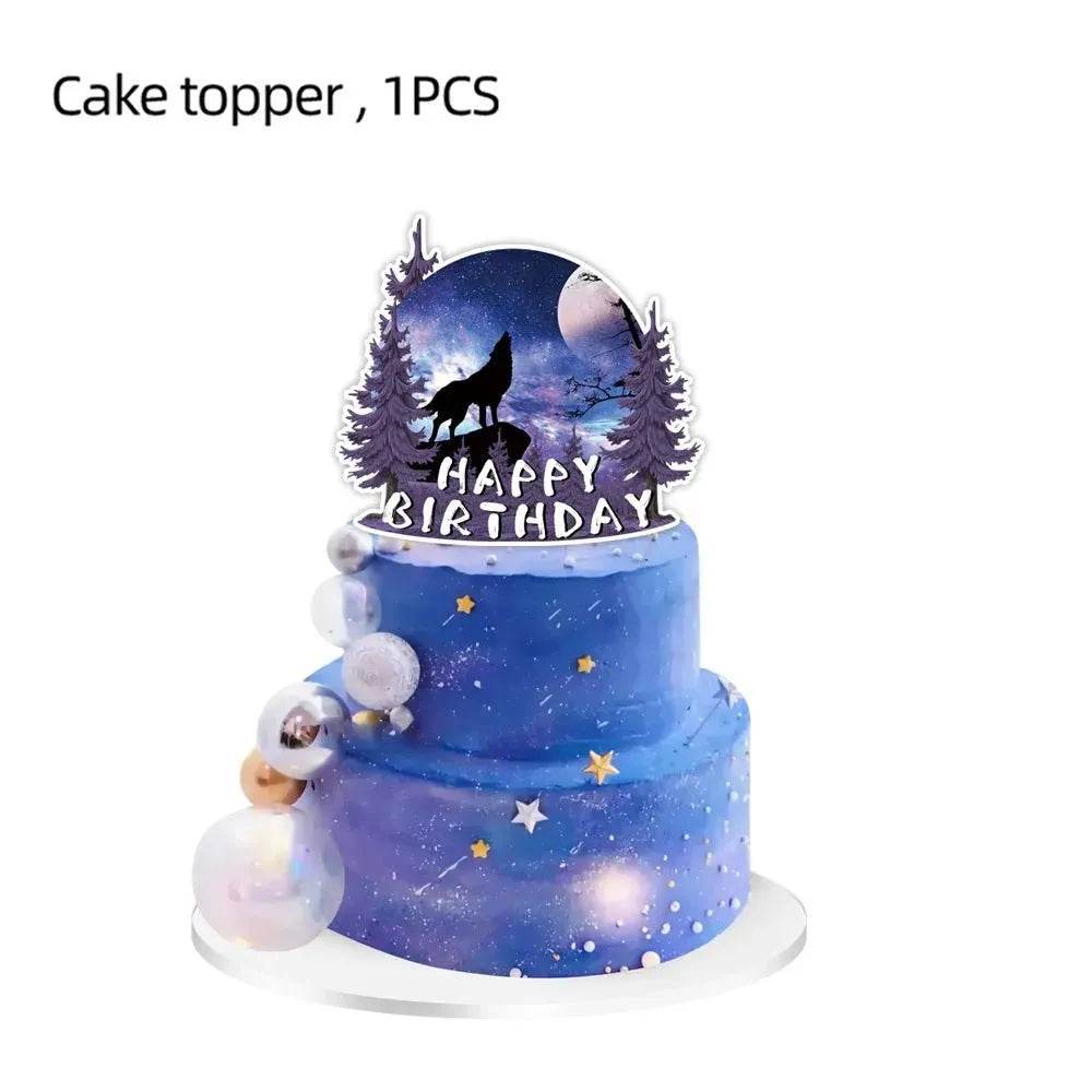 Wolf-Themed Partyware Set - Eco Gamer Party Gear - Iron Phoenix GHG