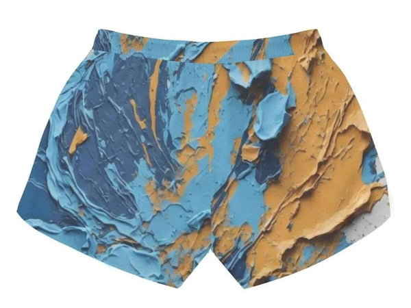 "Cracked Paint" Abstract Athletic Shorts| Iron Phoenix GHG - Iron Phoenix GHG